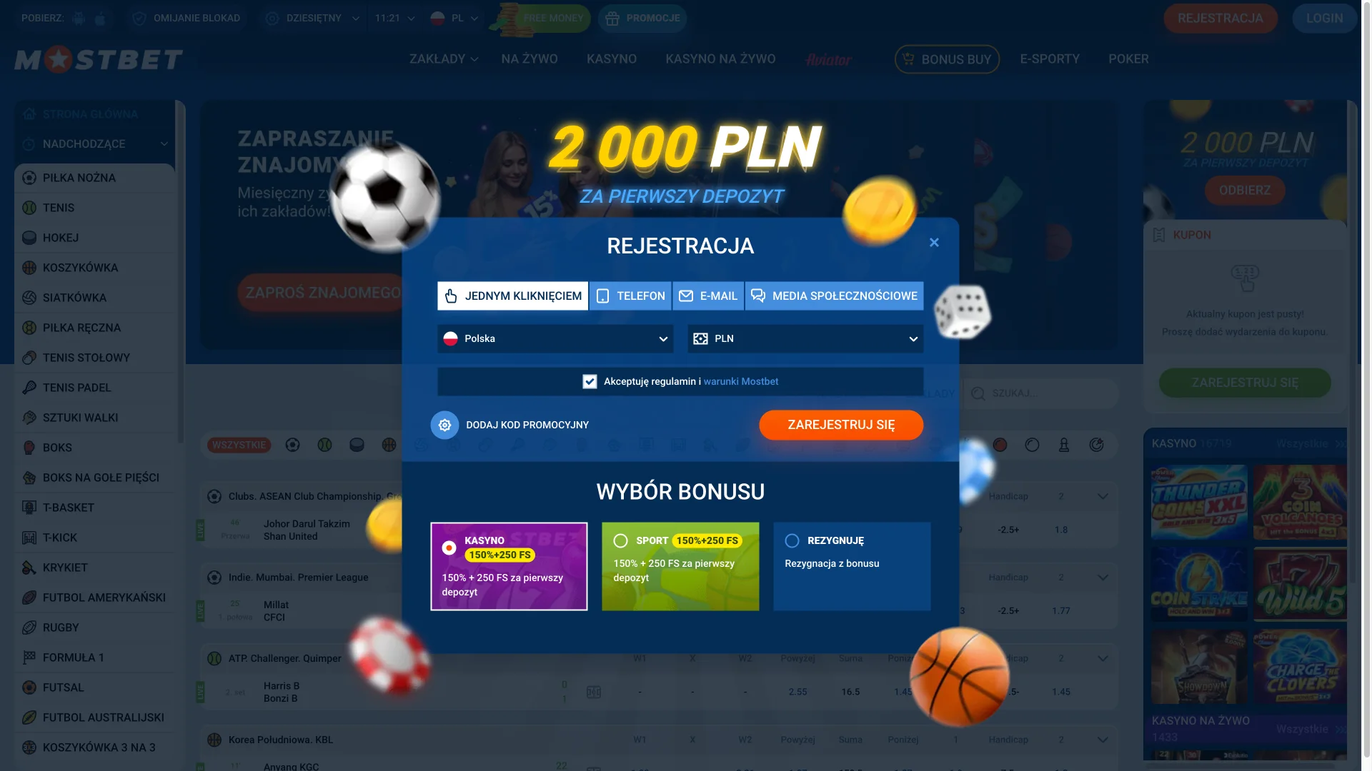 Załóż konto w Mostbet PL i rozpocznij grę w kasynie online.