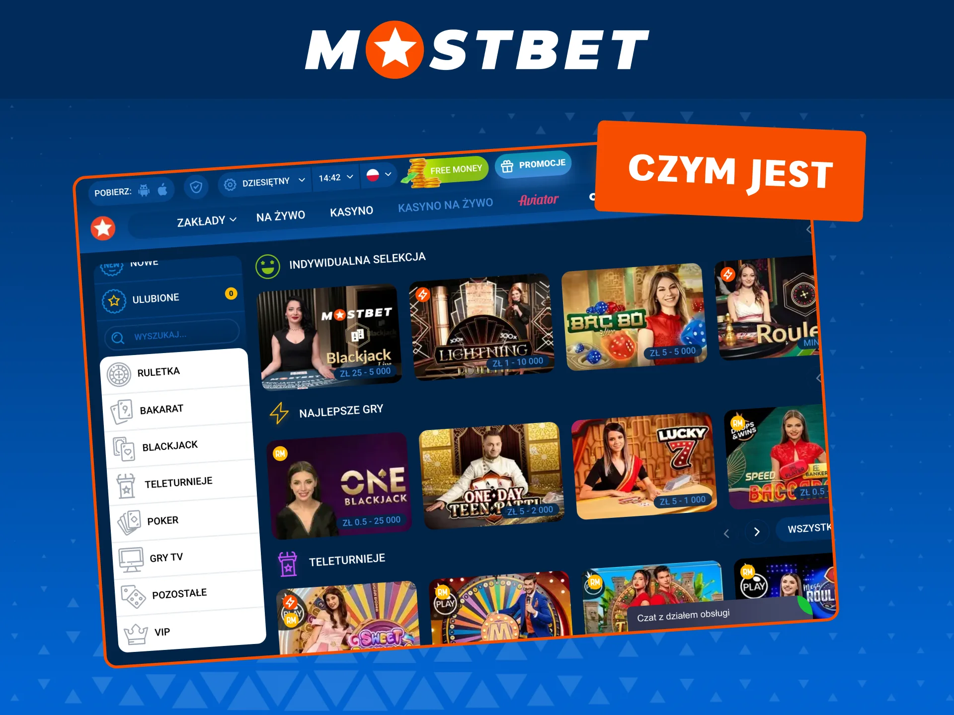 Graj w kasynie na żywo Mostbet i doświadcz emocji prawdziwego kasyna z krupierami.