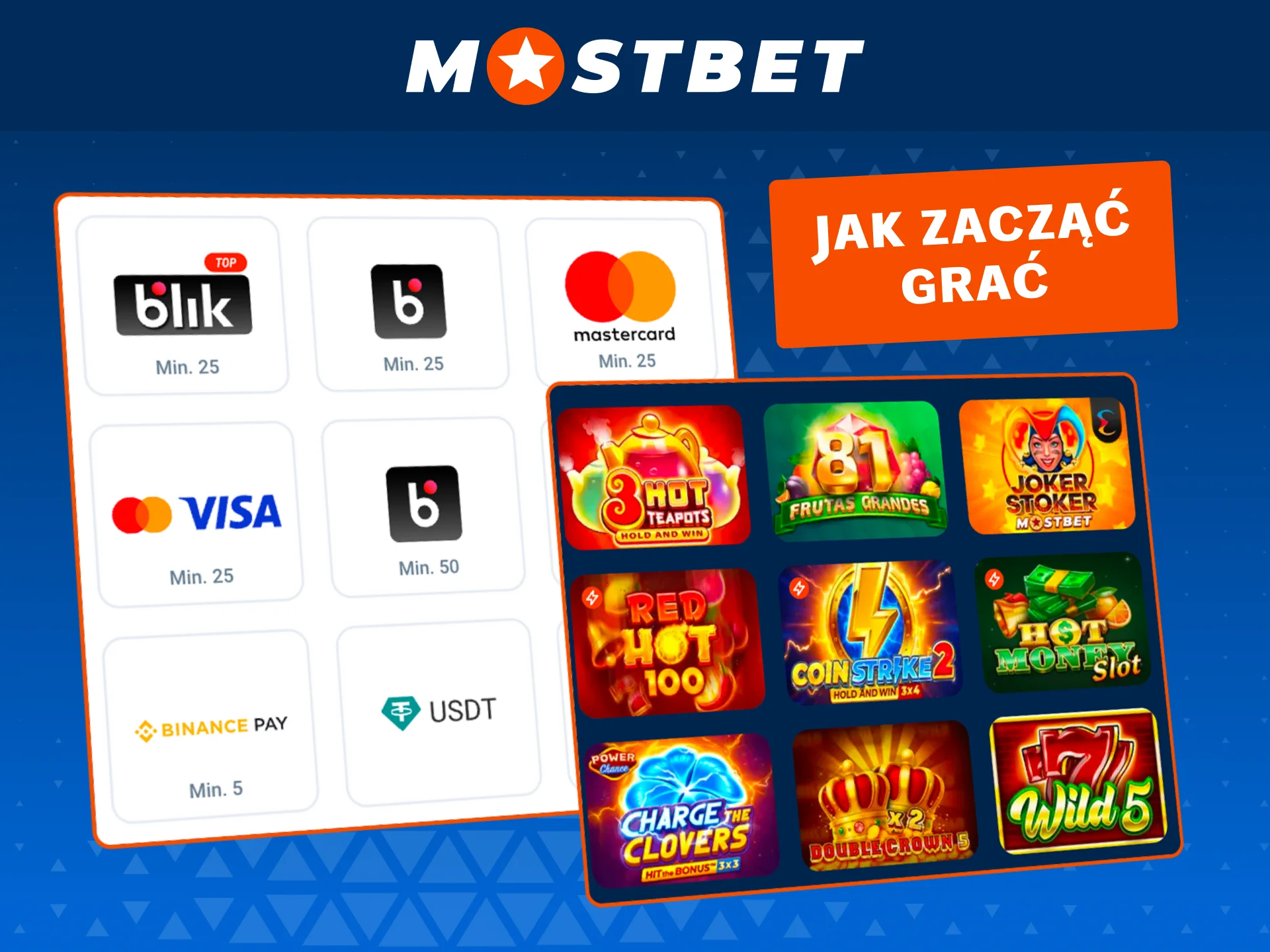 Mostbet sloty pozwalają łatwo zasilić konto i uruchomić ulubione gry.